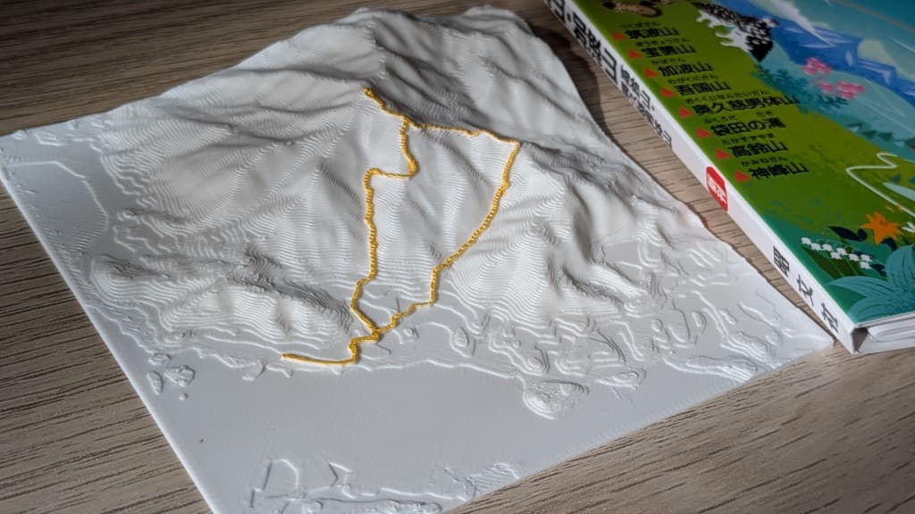 筑波山周辺の立体地図