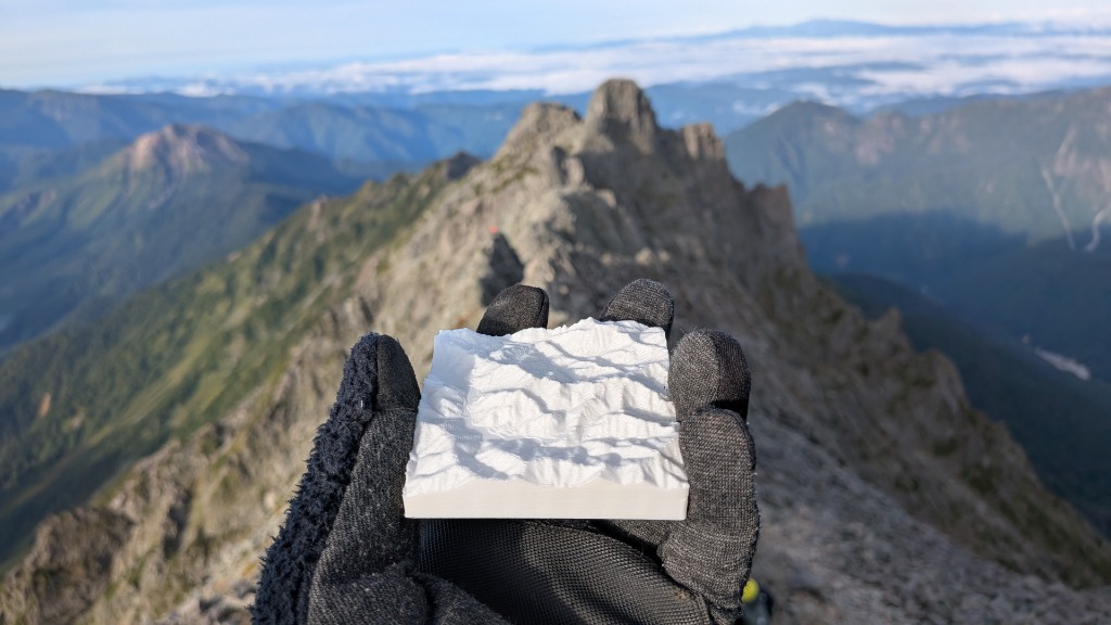 山の軌跡3Dプリント